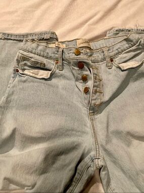 Universal Thread Light Blue Denim Jeans with Gold Topstitching